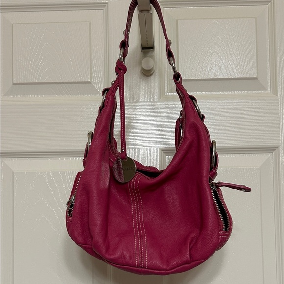 Franco Sarto Handbags - Franco Sarto Pink Hobo Bag Silver Hardware Hang Tag Secret Pockets Medium sized